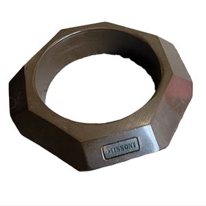 Missoni Brown Geometric Bangle Bracelet
